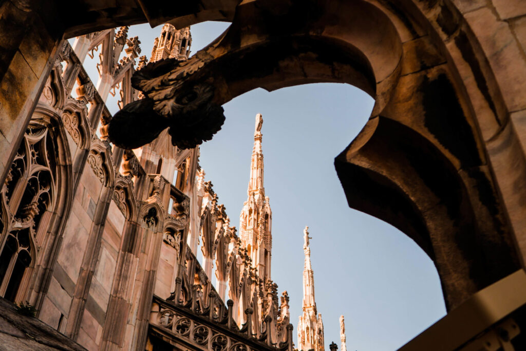 Foto di un particolare del Duomo di Milano